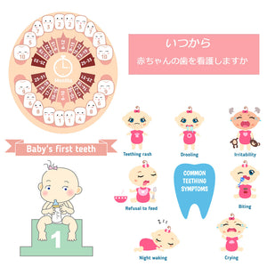 1個 歯固め シリコン てんとう虫 DIY パーツ FDA認可済